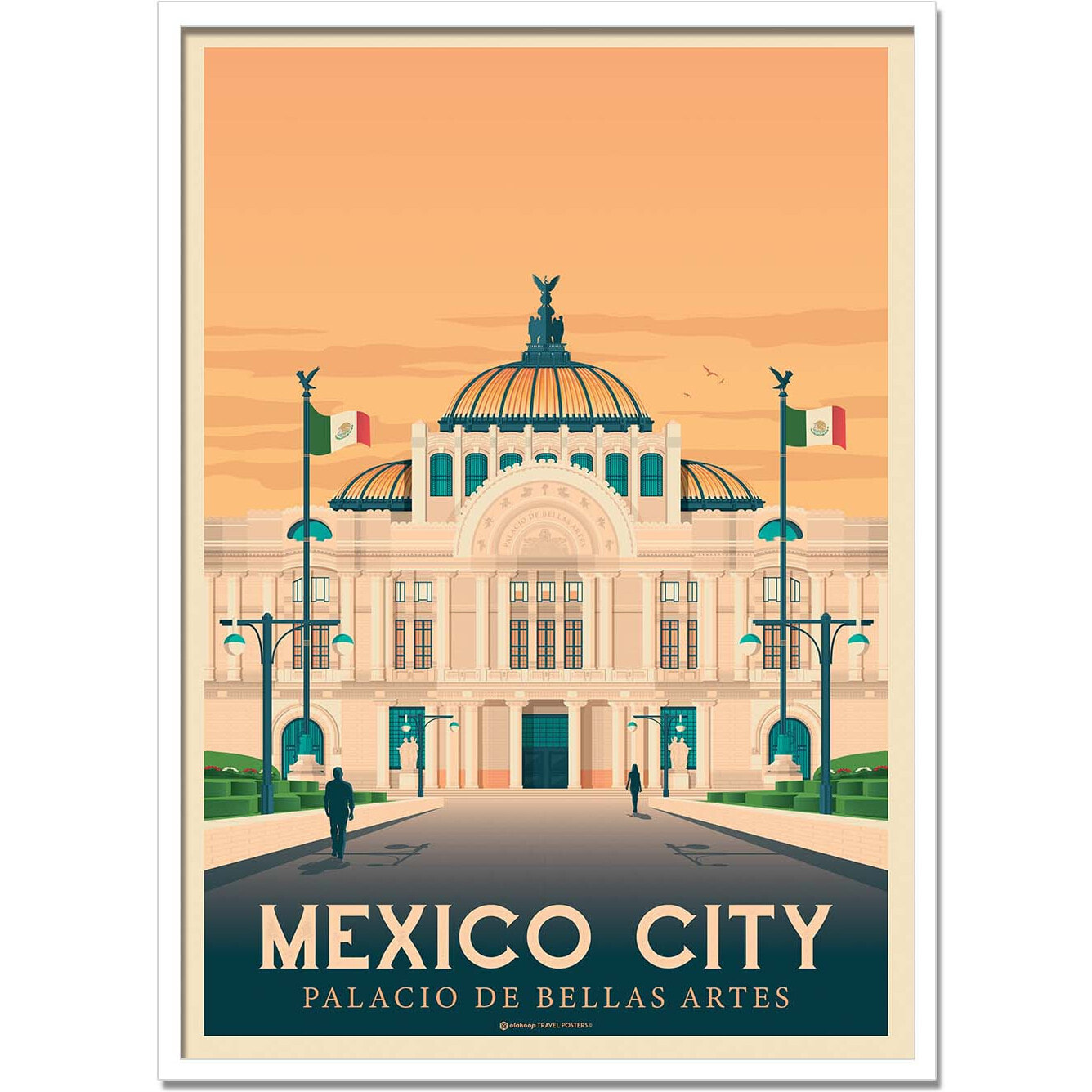Affiche - Mexico city - Olahoop Travel Posters
