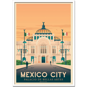 Affiche - Mexico city - Olahoop Travel Posters