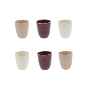 Lot de 6 tasses, TERRA