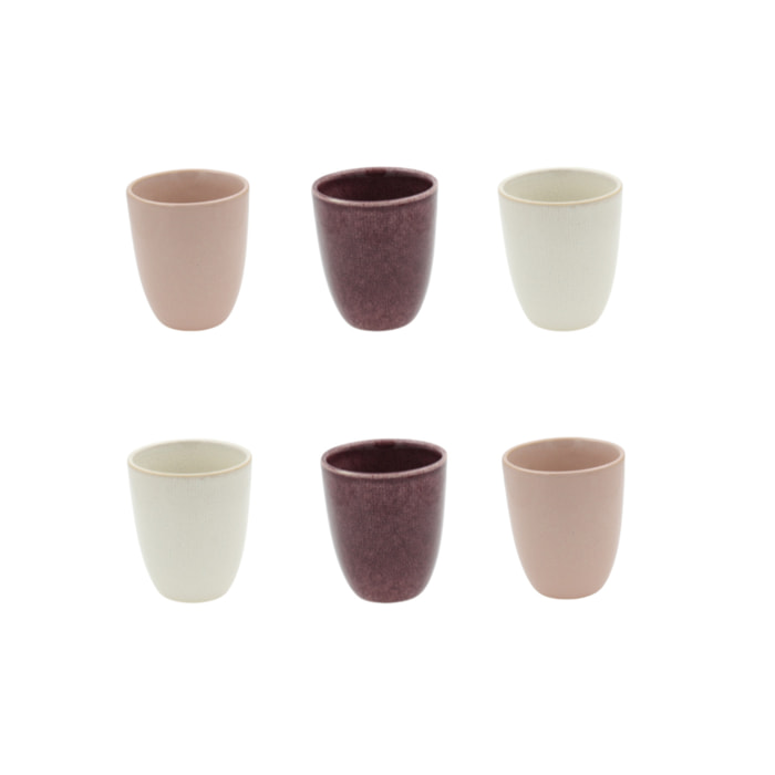 Lot de 6 tasses, TERRA