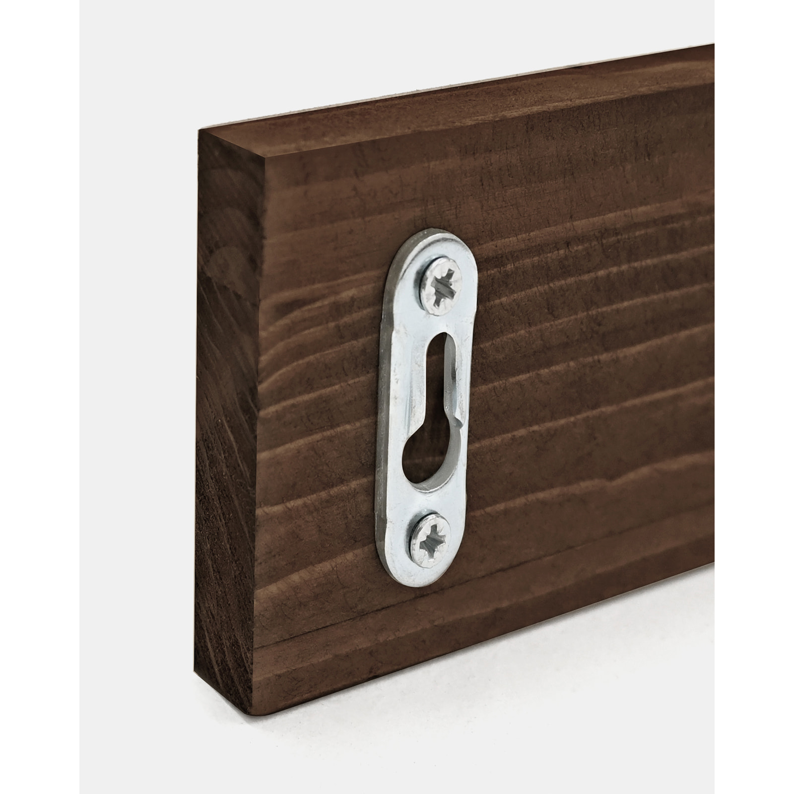 Cintre mural en bois massif ton noyer 26x5cm Hauteur: 5 Longueur: 26 Largeur: 1.4