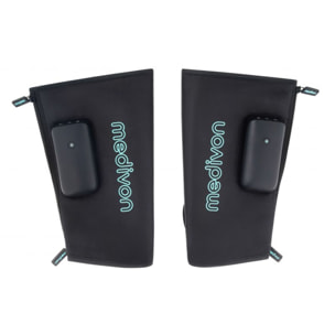 Appareil Massage Mollets Jambes Compression d'Air Vibration Chaleur Sans fil Medivon MV-FLOWGODUO