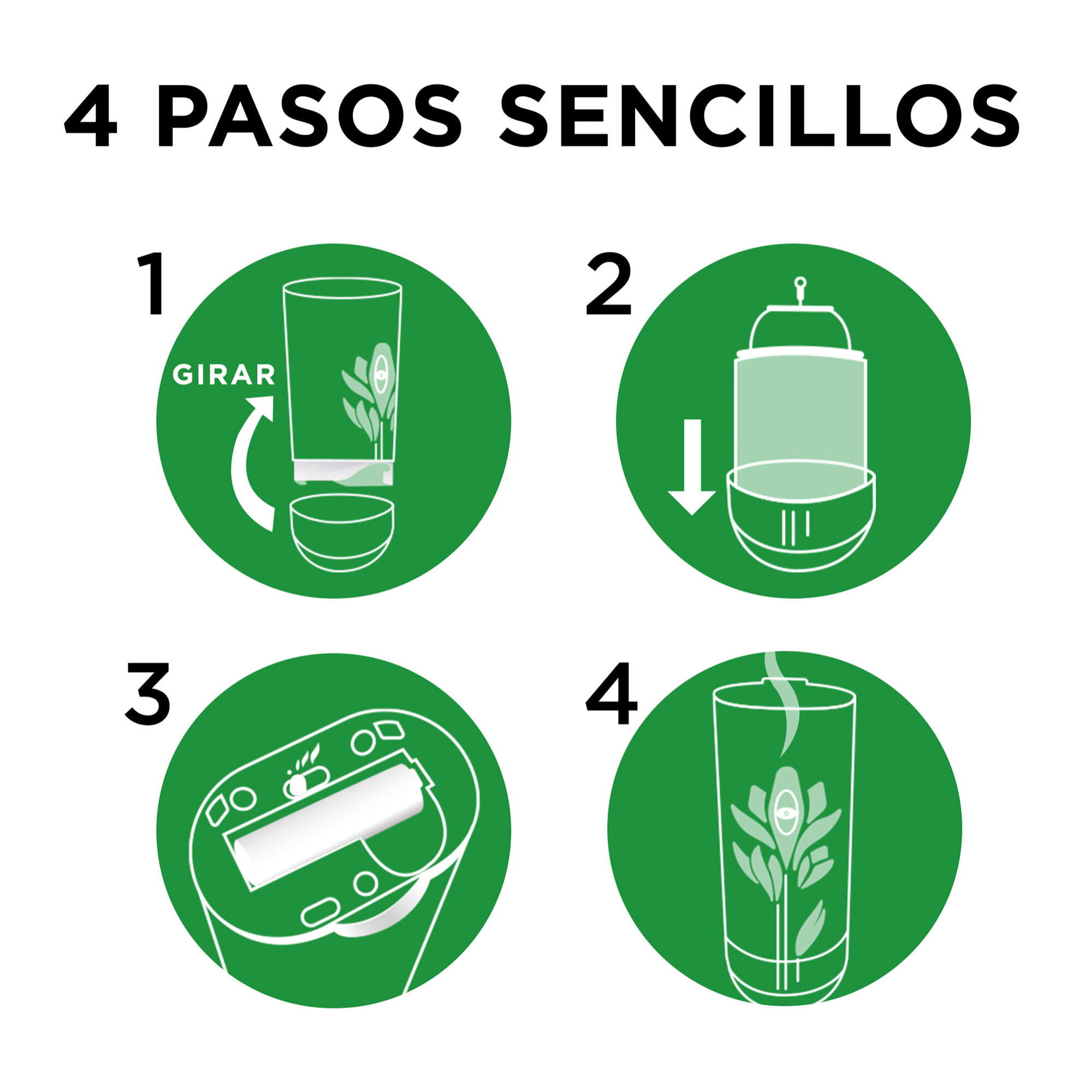 Air Wick Freshmatic - Ambientador spray automático, esencia para casa con aroma a Flor - 6 Recambios