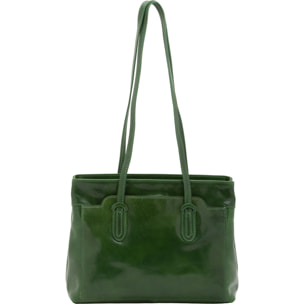 Borsa a spalla da donna - Modello Iduna Lux - Vera pelle - 35.0 x 26.0 x 12.0 cm