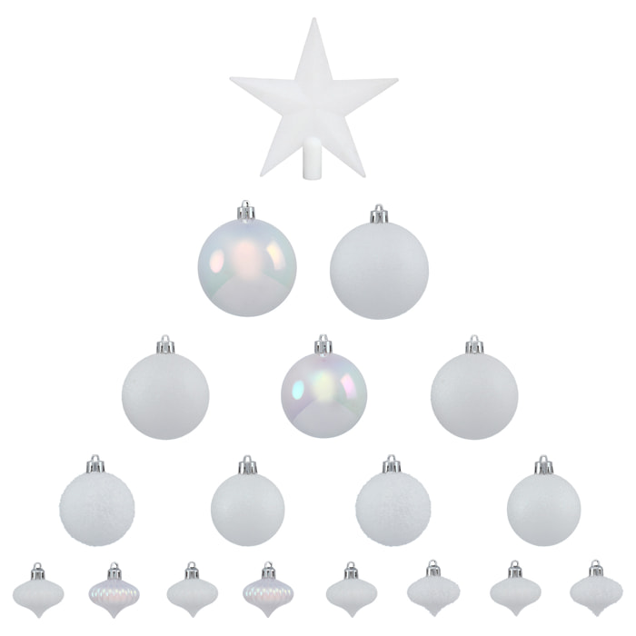 Kit de décoration pour sapin de Noël - Blanc