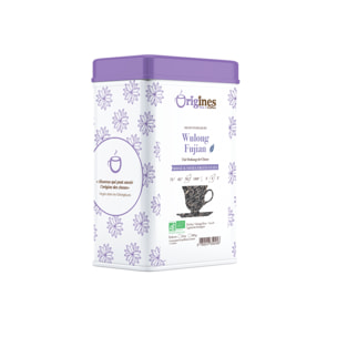 Wulong Fujian - Thé oolong Bio de Chine - Boîte Métal 50g