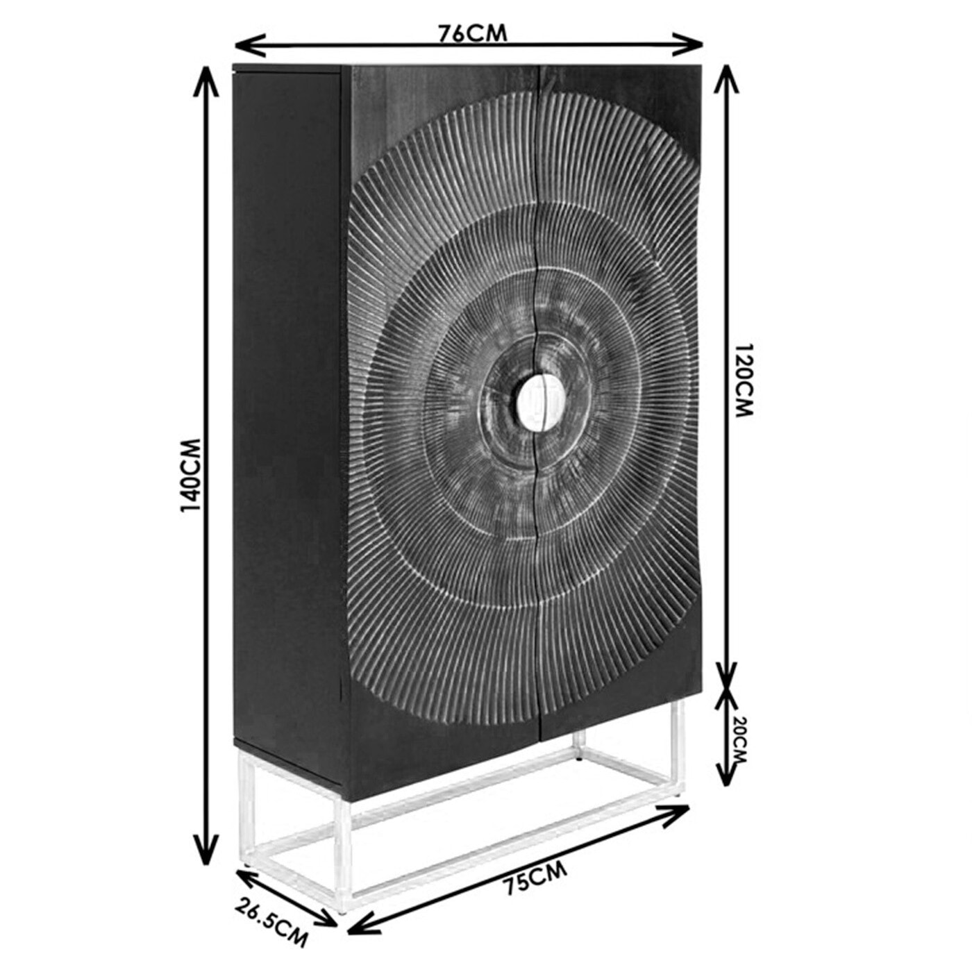 Armoire Madeira nature Kare Design
