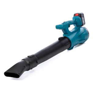 Soplador con 22500rpm y 2 baterías de 13000 mAh. Salida del aire de 10 m³/min.