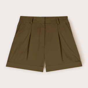 Motivi - Shorts con pieghe - Verde militare