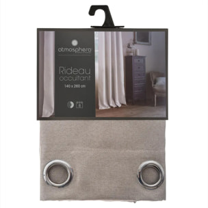 Rideau occultant "Elena" beige 140x260cm