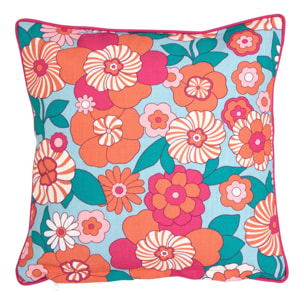 Coussin d'extérieur Cha cha pop 40x40cm bleu