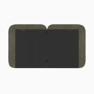 Tête de lit en tissu vert olive 160 cm - Etna