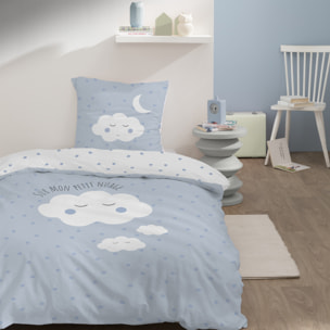 Parure de lit imprimée 100% coton, CUMULUS