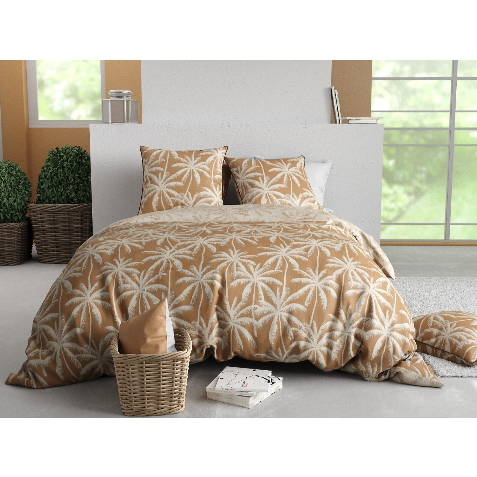 Parure Housse De Couette 3pcs 100% Coton 57 Fils LOLA