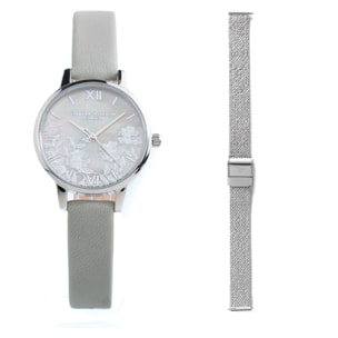 Reloj Olivia Burton OBGSET111 Mujer Analogico Cuarzo con Correa de Cuero