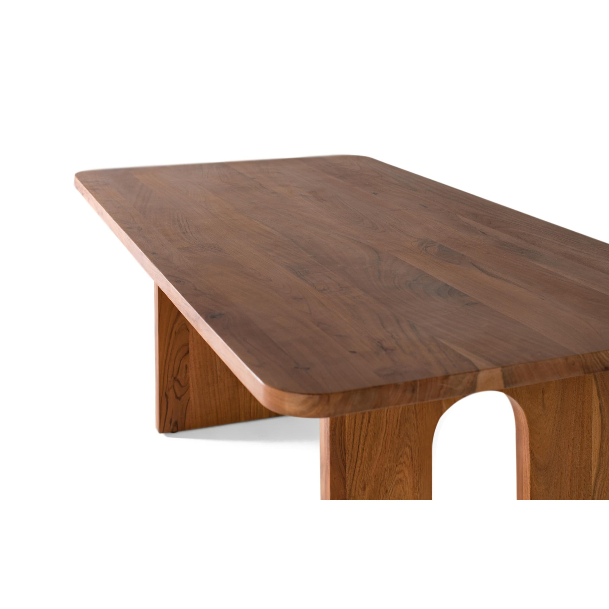 Mesas de Comedor de Madera Maciza de Acacia 200 Cm Estilo Rústico Moderno