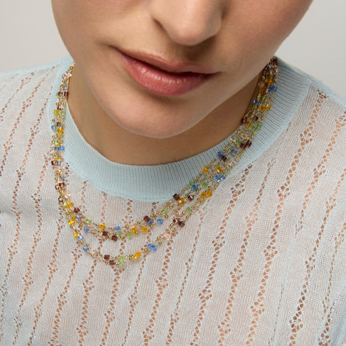Collar Goben acabado oro amarillo 18k