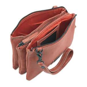 Bolso Bandolera Mujer Piel Lois Whitney Rojo