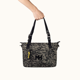 Bolso Tote Compacto Convertible Tiger ZONE CROSSBODY TOTE C/PRINT TIGER KHAKI