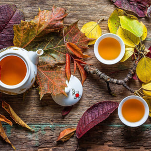 Tableau cuisine feuille de thé Tableau alu Dibond