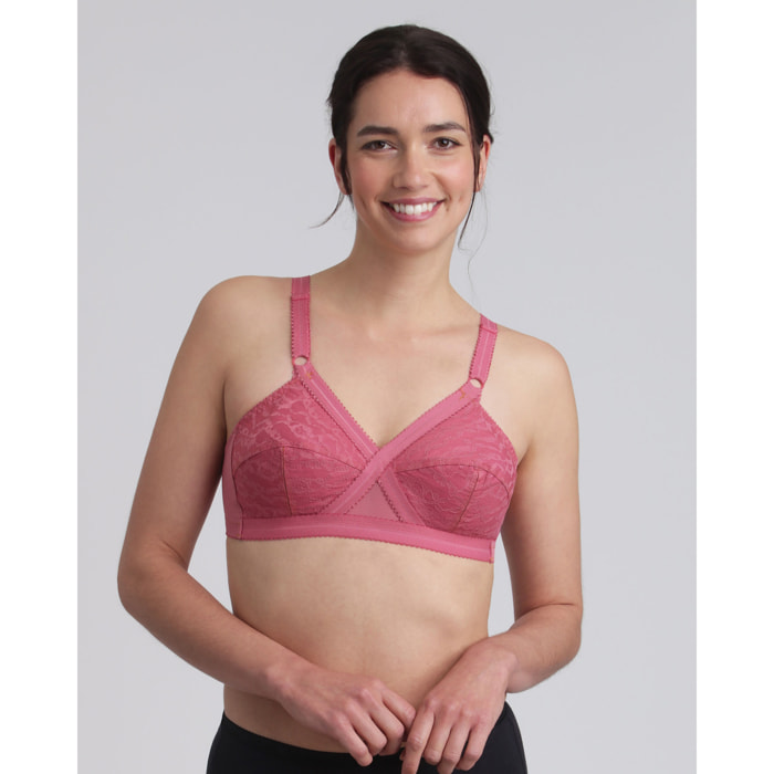 Sujetador sin aros cruzado mágico 556