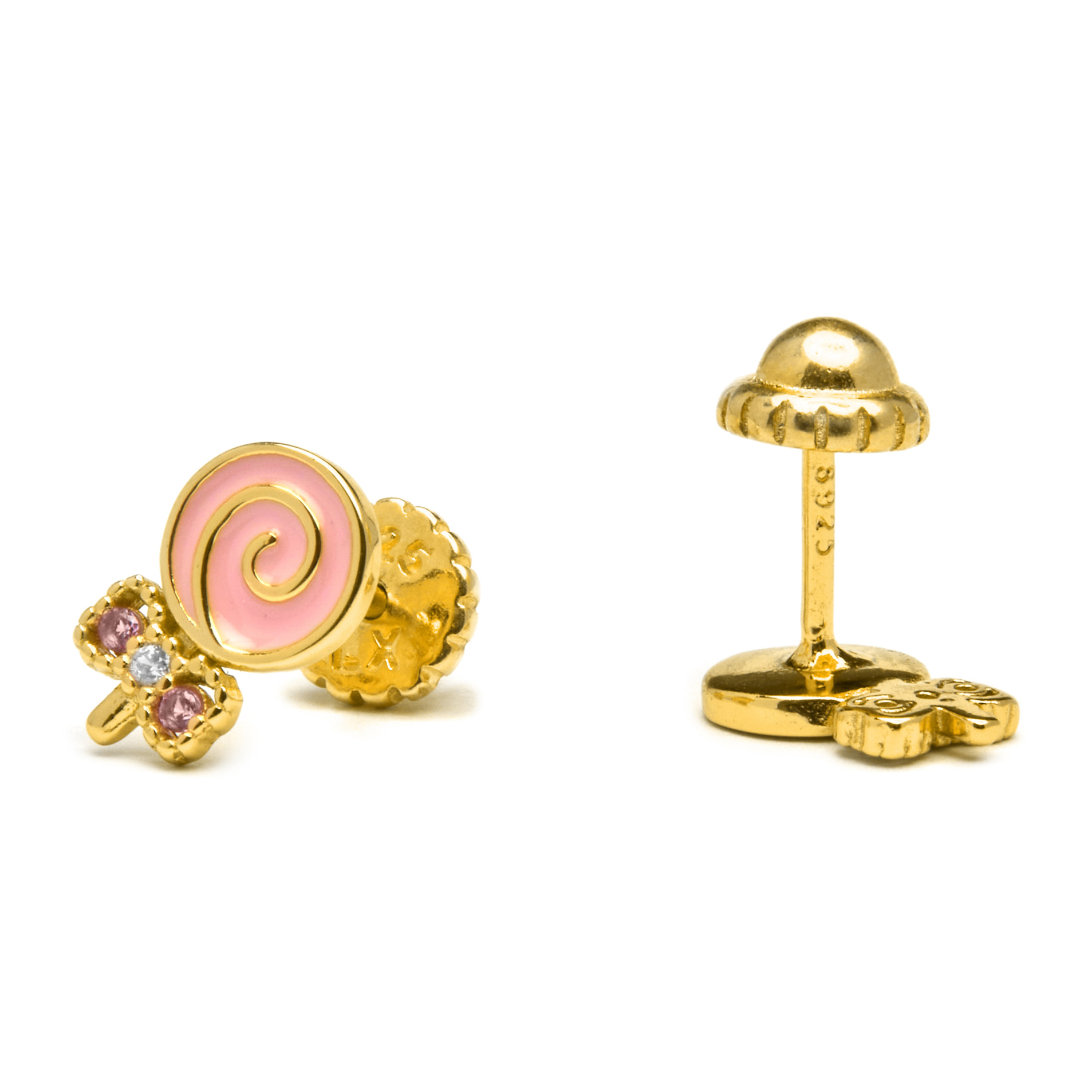 Pendientes Aku acabado oro amarillo 18k
