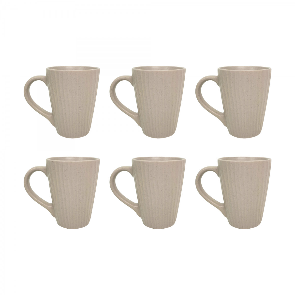 Lot de 6 mugs sables, SUGAR