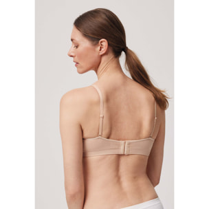 Reggiseno push-up con finiture nude invisibili, coppe B e C