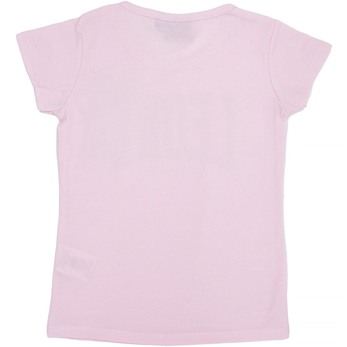 Camiseta de manga corta de niña con logo grande foil
