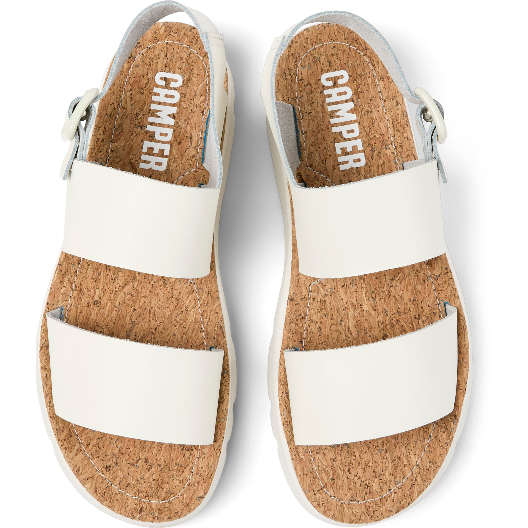 Sandali - CAMPER Oruga Sandal - Bianco - Pelle liscia