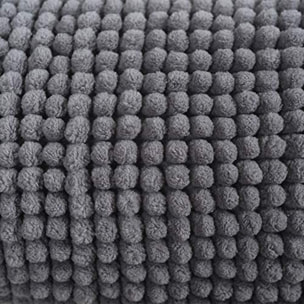 Tappeto Bagno Poppy Stone, Antiscivolo, Tessuto Morbido e Assobente.