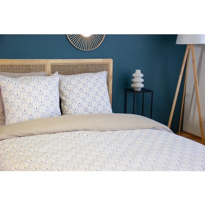 PARURE DE COUETTE 3 PCS 100% COTON 57 fils, WAC