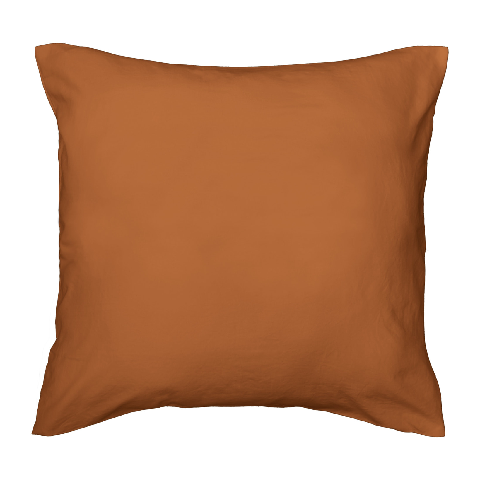 Parure de lit 3 pièces en microfibre unie lavée housse + taies - Marron Clair