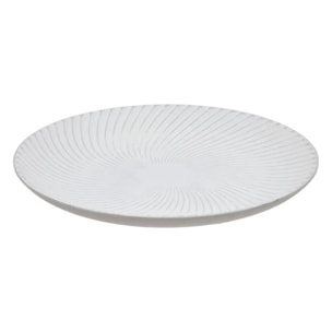 Centre de table Maia rond D.30cm blanc