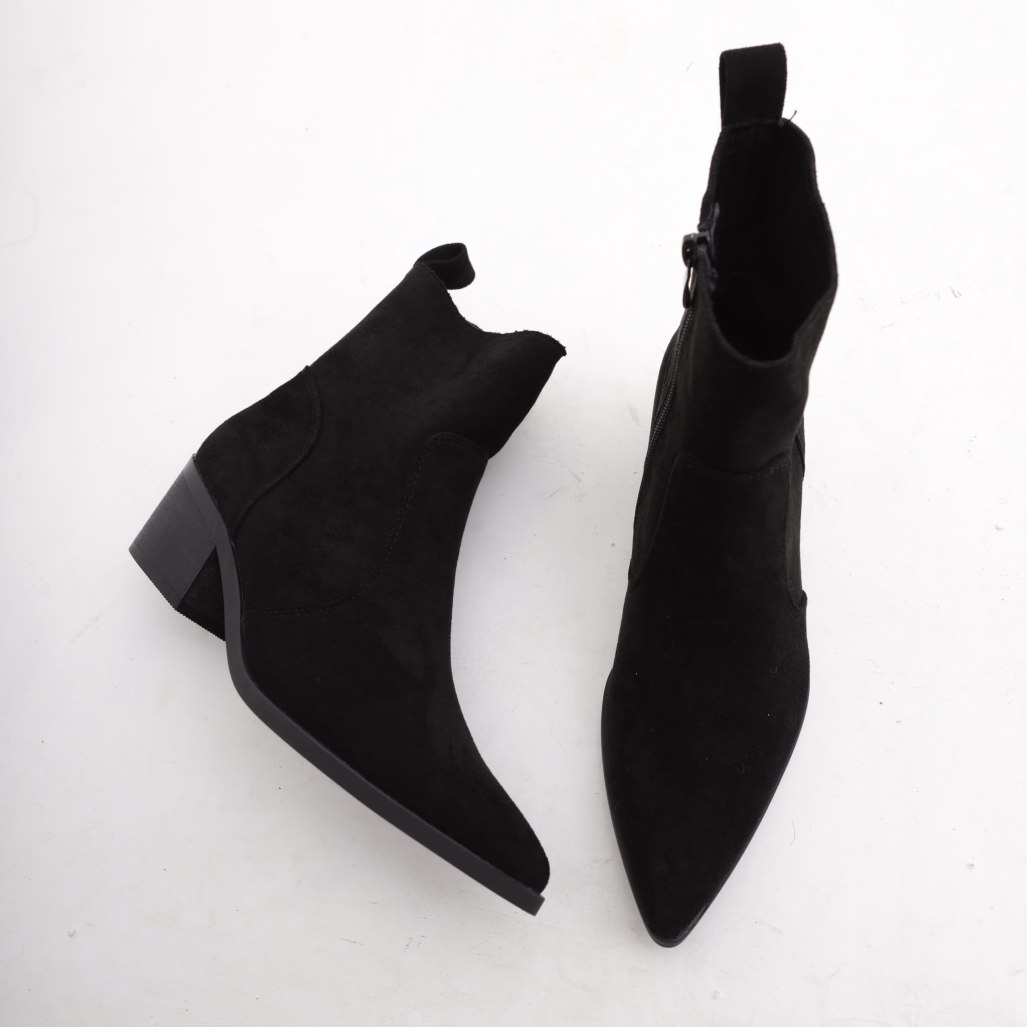 TRONCHETTO TEXANO LISCIO NERO