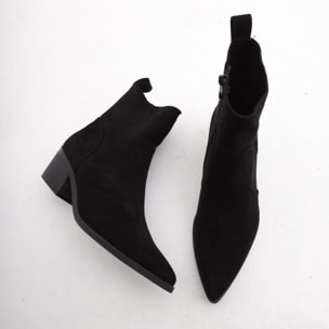 TRONCHETTO TEXANO LISCIO NERO