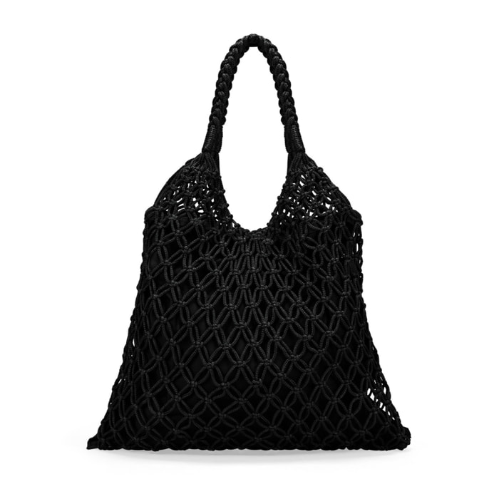 Bolso crochet negro de hombro