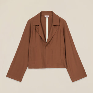 Oltre - Chaqueta fluida desestructurada - Marrón