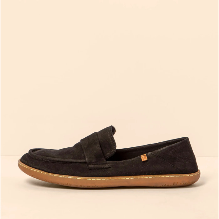 Zapatos N5294 NOBUCK LAVADO BLACK/EL VIAJERO color Black