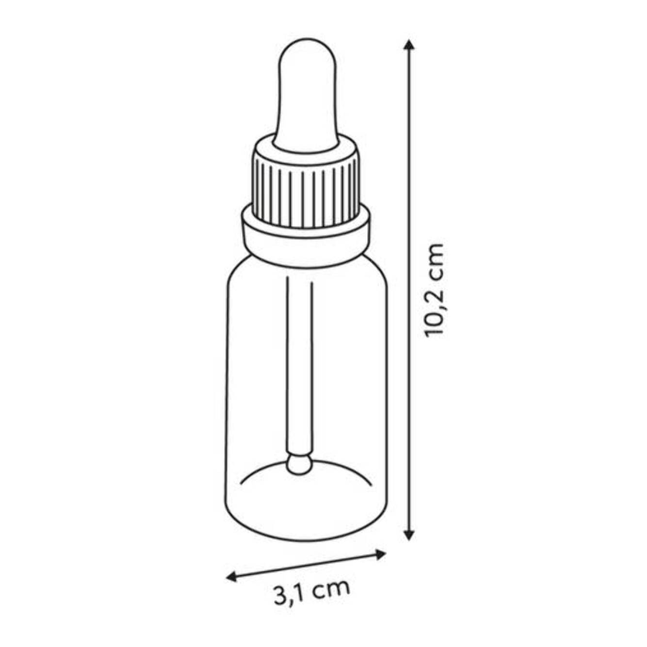 Flacon pipette 30ml tainte marron