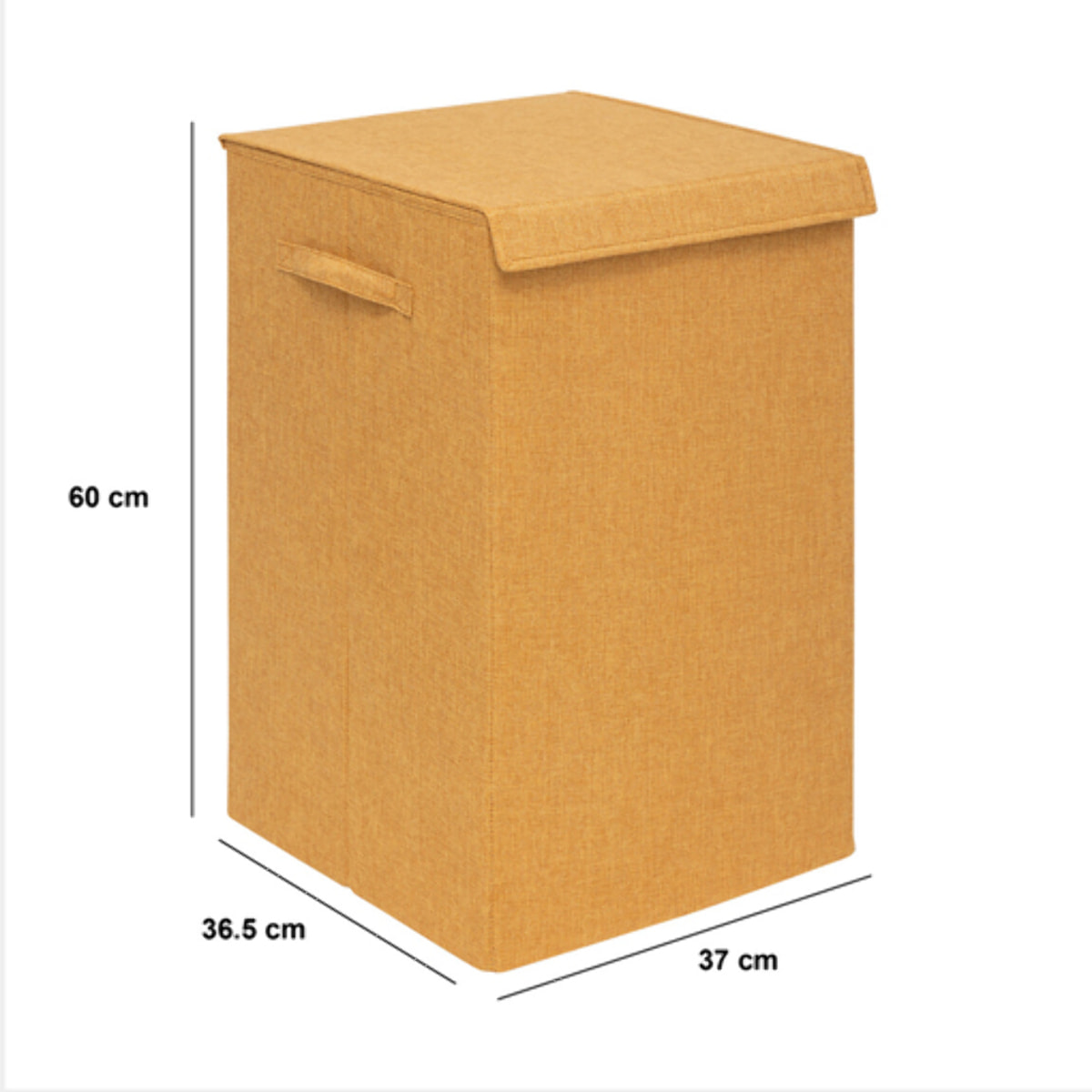 Panier à ligne "Colorama" jaune moutarde 74L