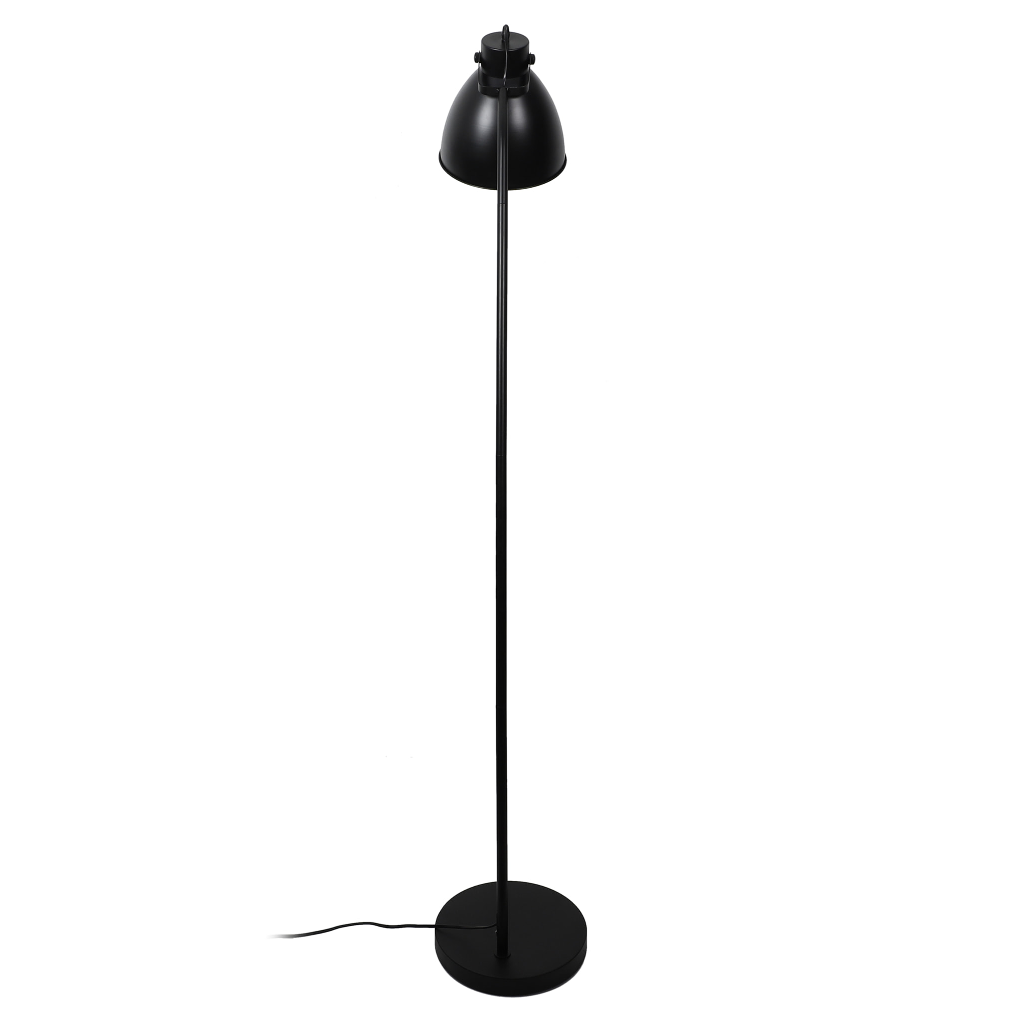 Lampadaire Metal Indus Noir H170cm