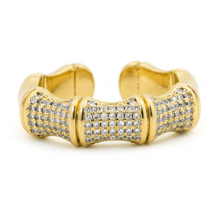 Anillo Rechi acabado oro amarillo 18k