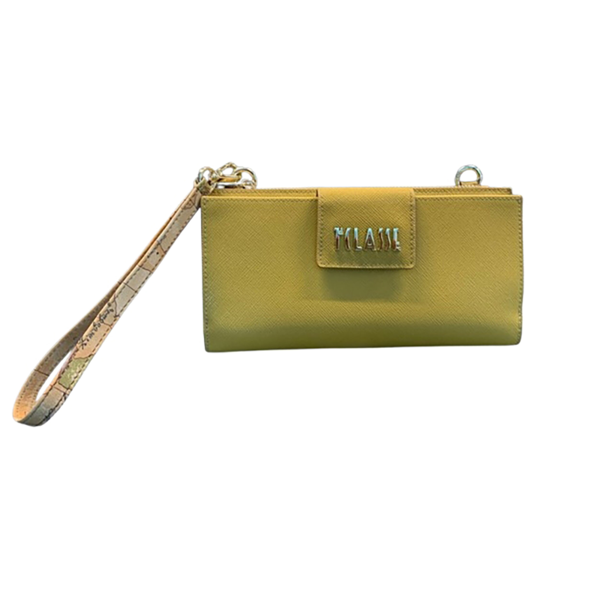 Alviero Martini 1a Classe Pochette Portafogli Donna Giallo Oliva