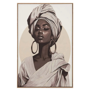 Cuadro Mujer 50% Pintado A Mano 83x4x123 Cm