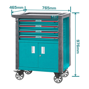 Carrello Porta Attrezzi - 4 Cassetti