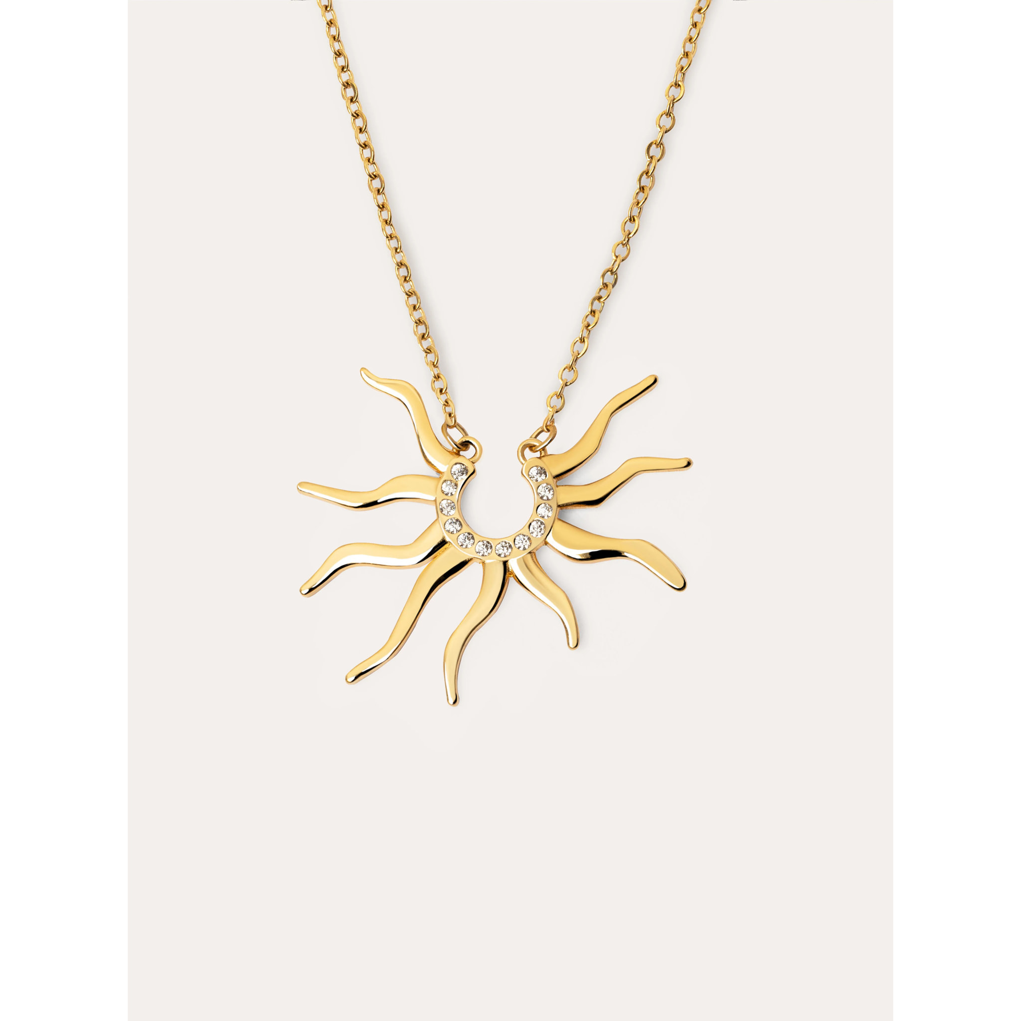 Collar Sole Mio Baño Oro