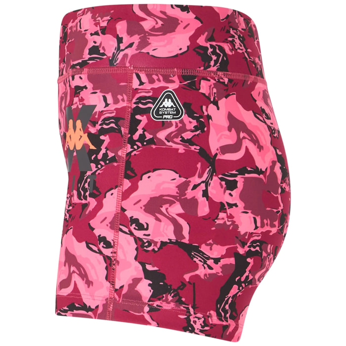 Pantaloni Corti Kappa Donna Kombat Wkt Gefrivola Rosso
