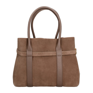 Borsa a mano da donna Made in Italy - Modello Lumina Lux - 100% pelle - 28.0 x 20.0 x 13.0 cm