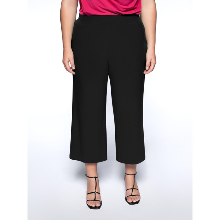 Fiorella Rubino - Pantalón cropped de tejido de punto - Negro